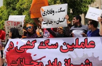 حکومتی که کسب و کار روزانه‌اش آدم‌کشی است، سگ‌کشی هم می‌کند!