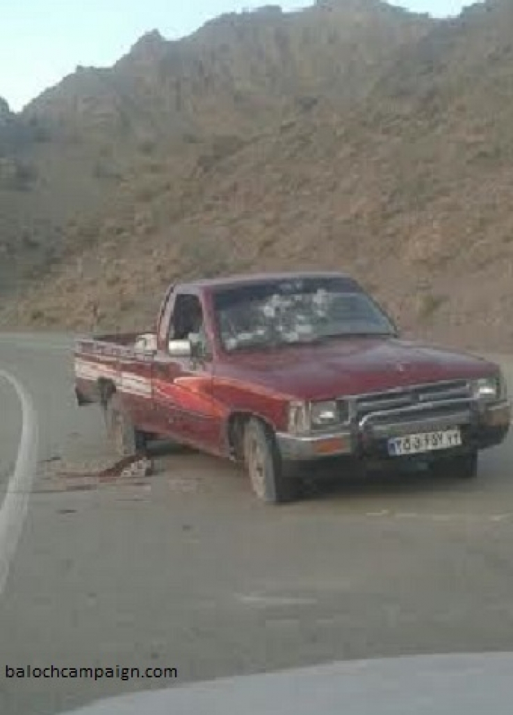 تیراندازی به یک خودرو تویوتا در سرباز و کشته شدن سرنشینان آن و بردن اجساد