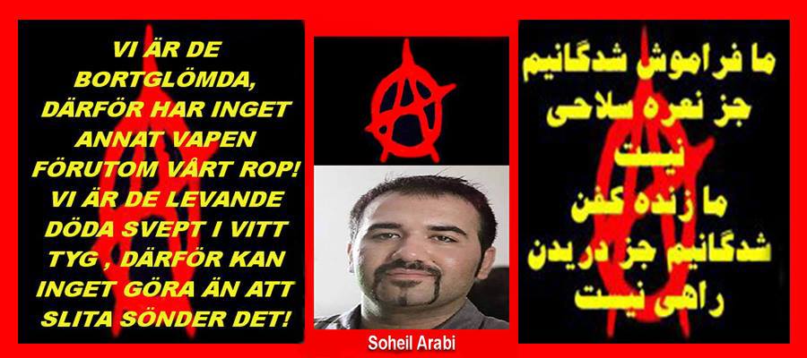 SOHEIL ARABI UPPMANAR TILL UPPROR MOT DIKTATUR OCH FÖRTRYCK I IRAN