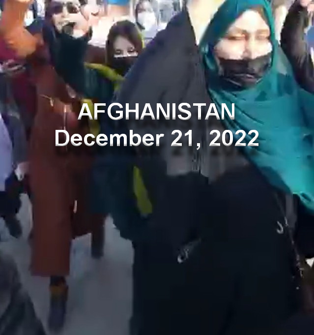 تظاهرات زنان مبارز بر علیه طالبان در افغانستان