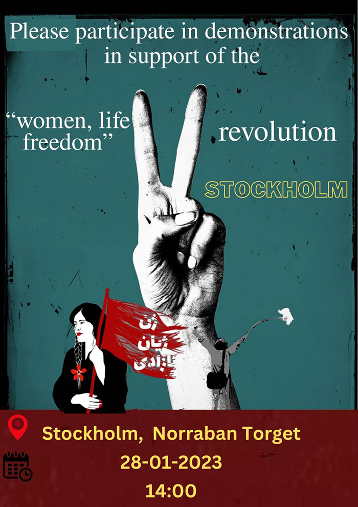 MANIFESTATION I SOLIDARITET MED FOLKEN I ÖSTRA KURDISTAN OCH IRAN!