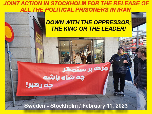 JOINT ACTION IN STOCKHOLM FOR THE RELEASE OF ALL THE POLITICAL PRISONERS IN IRAN + Audio file in Swedish & Text in Swedish and English
