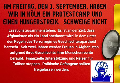 Protestcamp und Hungerstreik in Köln