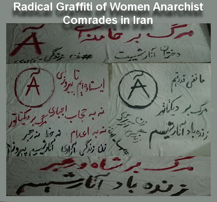 Radical Graffiti of Women Anarchist Comrades in Iran