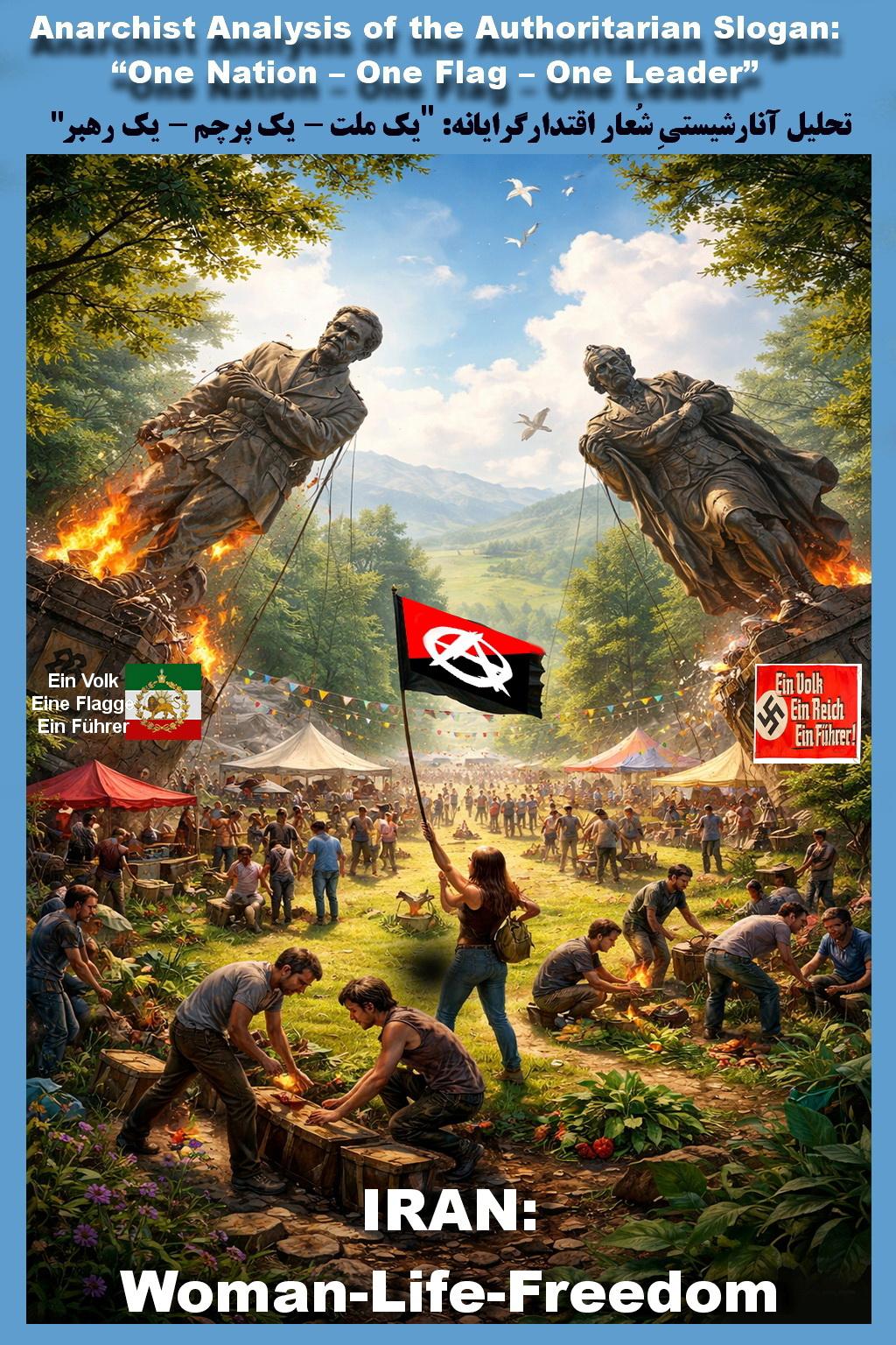 تحلیل آنارشیستی شُعار اقتدارگرایانه: "یک ملت – یک پرچم – یک رهبر"